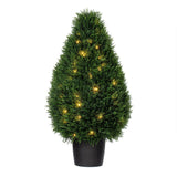 Vickerman Cedar Teardrop Shaped Bush, 36"