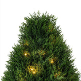 Vickerman Cedar Teardrop Shaped Bush