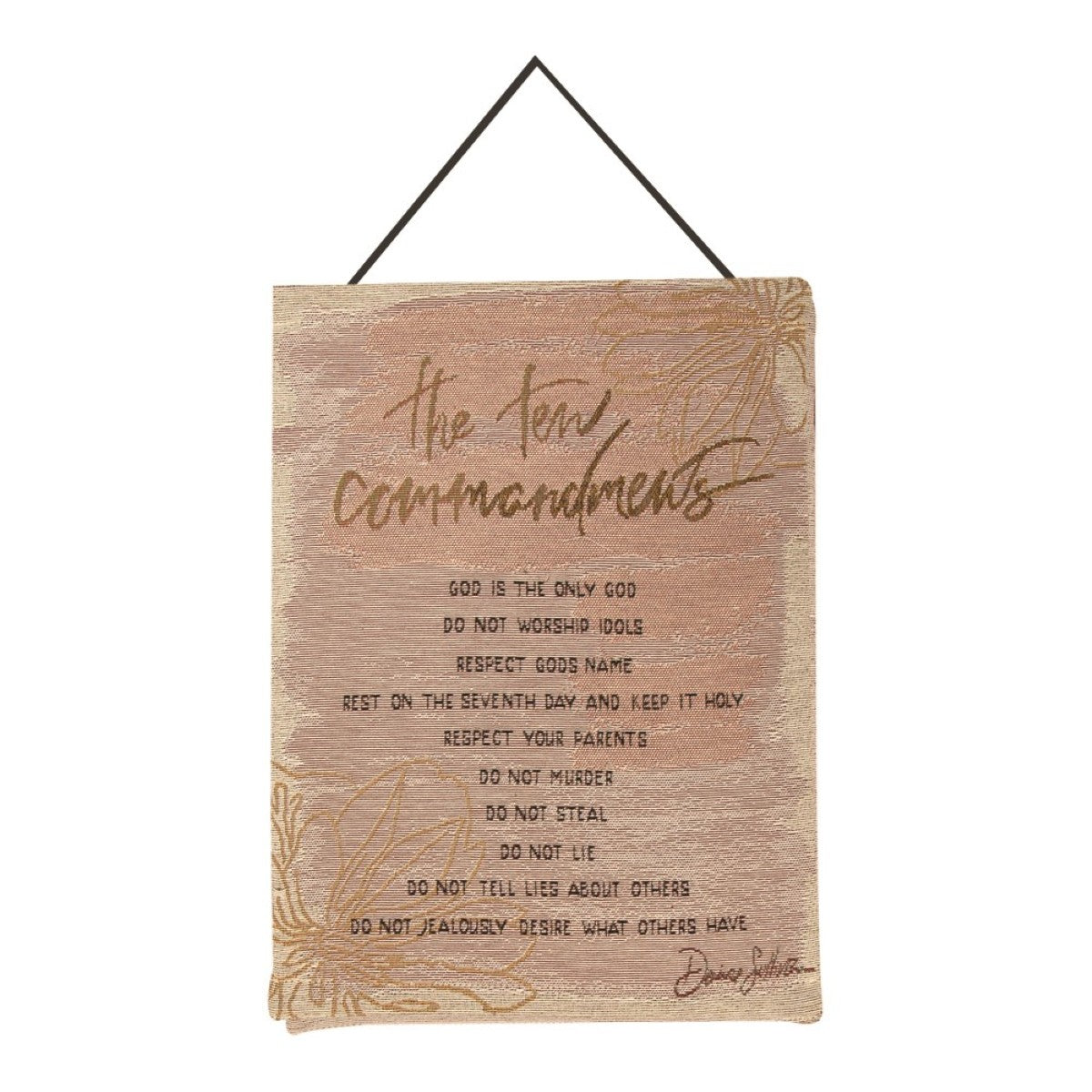 Ten Commandments Tapestry Banerette By Manual Woodworkers & Weavers (2 Colors Available)