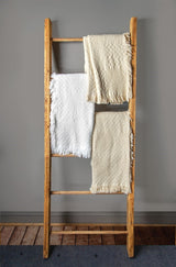Textured Block 2-Layer Throw Blanket 46" x 60" By Manual Woodworkers & Weavers