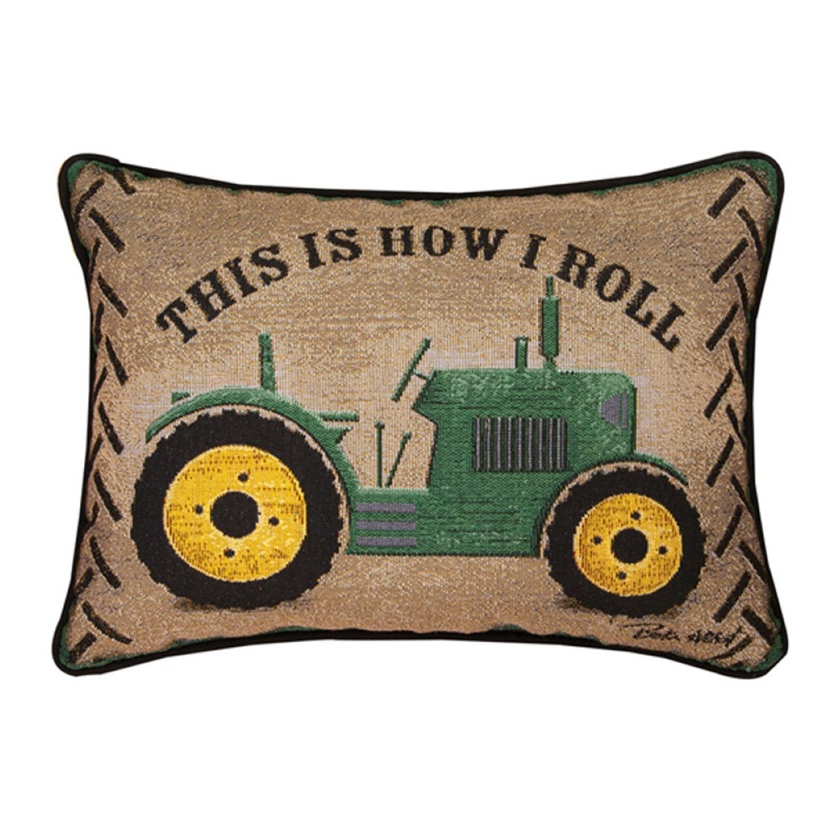 This Is How I Roll Tractor Throw Pillow By Manual Woodworkers & Weavers