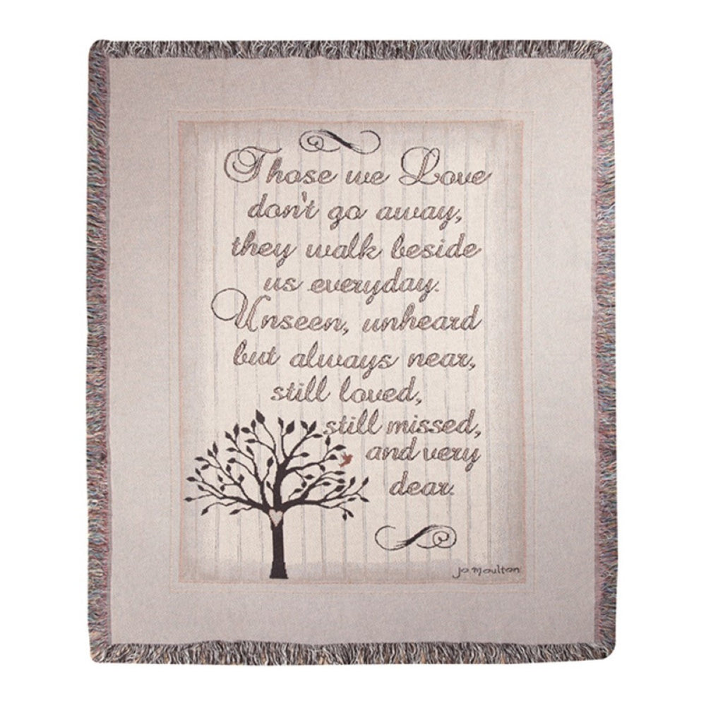 Those We Love Tapestry Throw Blanket 50" x 60" By Jo Moulton