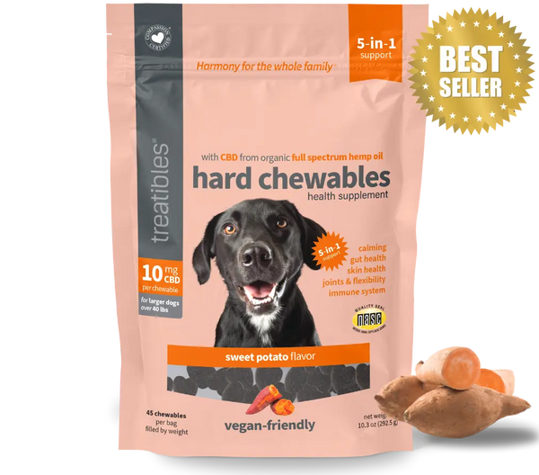 King Wholesale Treatibles Extra Strength with Salmon Oil 7 mg CBD for Dogs Soft Chewables