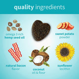 Treatibles Happy Tummy Probiotic for Dogs Soft Chewables, 5.3 oz, 60 Count - Digestive Support, Immune System, Gut Health
