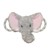 Tug-a-Mal Squeaky Tug Dog Toy - Elephant / Medium