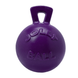 Tug-n-Toss Dog Ball with Handle - Small 4.5" / Purple