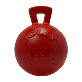 Tug-n-Toss Dog Ball with Handle - Small 4.5" / Red