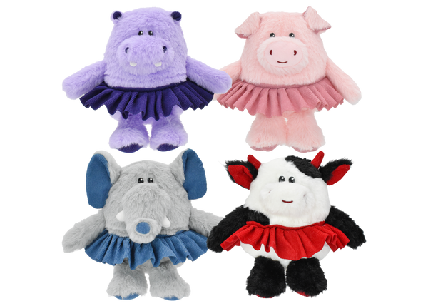 King Wholesale Multipet Tutu Animal Plush Dog Toy - 8"