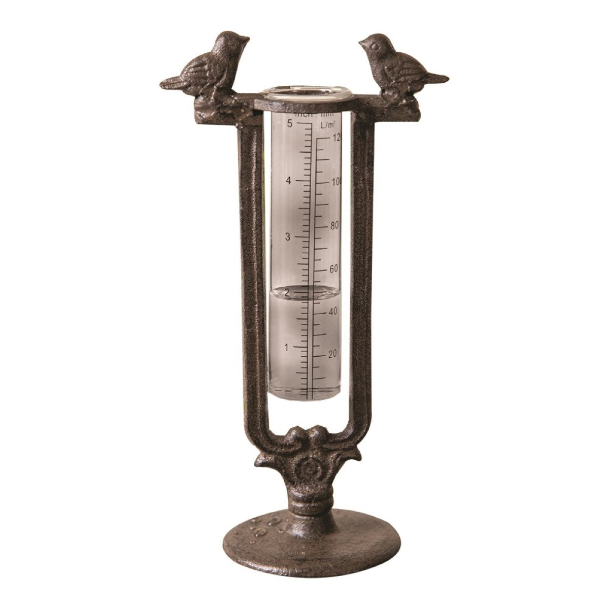 Tweet Home Metal Bird Rain Guage By Manual Woodworkers & Weavers