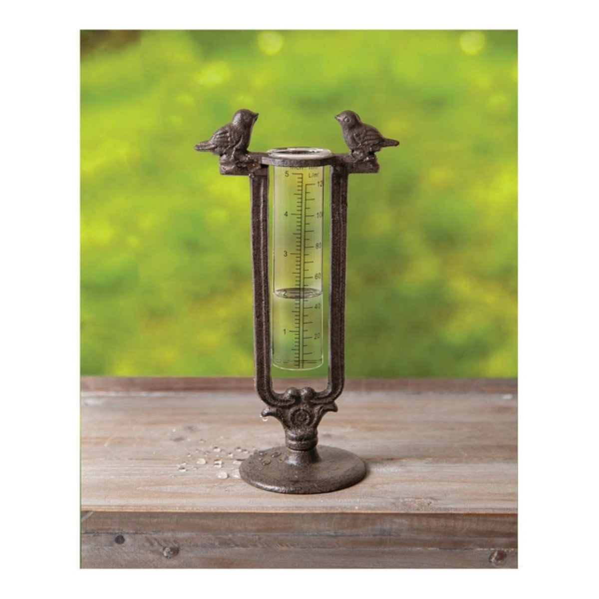 Tweet Home Metal Bird Rain Guage By Manual Woodworkers & Weavers