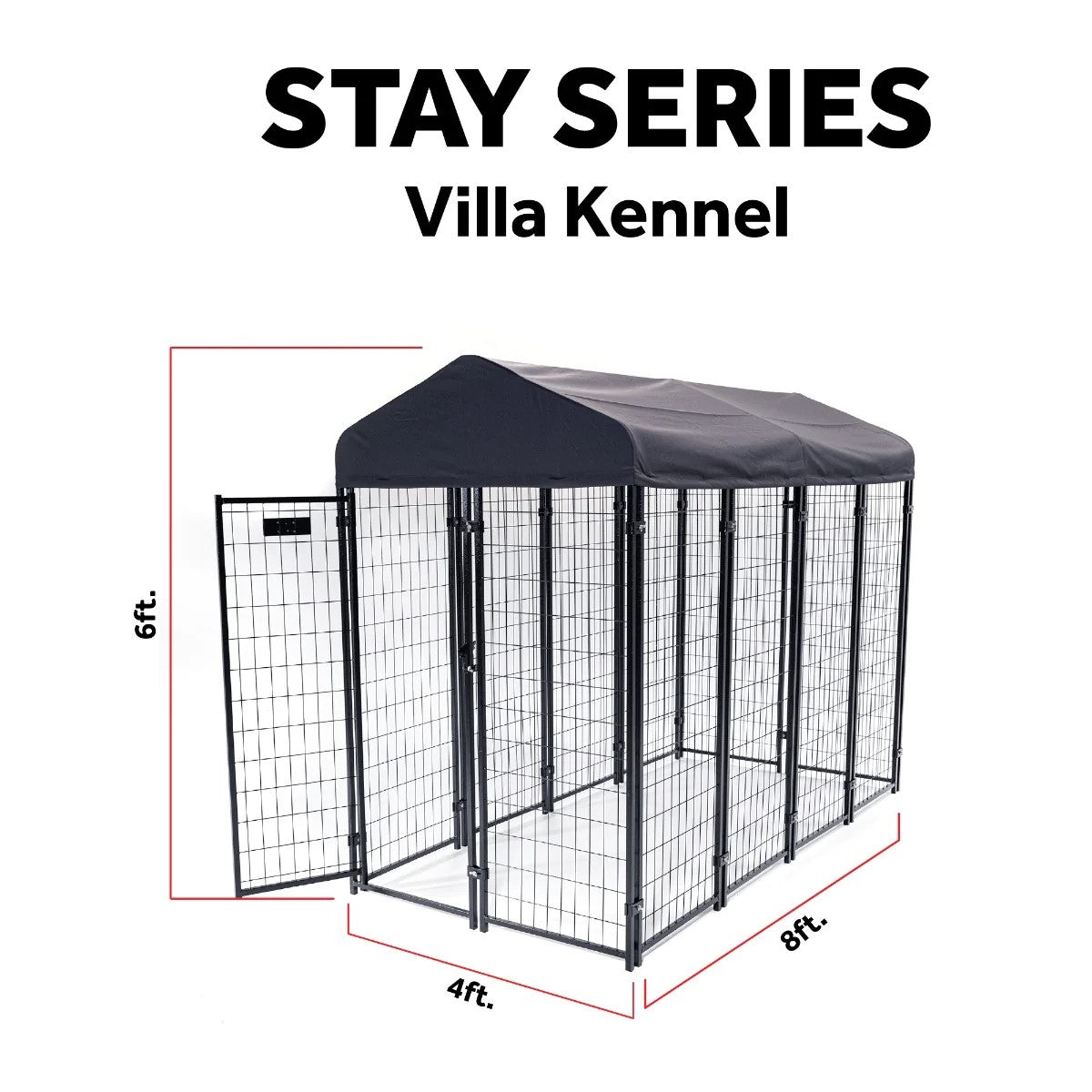 Lucky Dog STAY Series Villa Kennel (4'x8'x6')