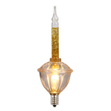 Vickerman Glitter Bubble Light Set, Gold