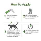 Vetality Naturals Flea & Tick Topicals for Cats, 3 Doses