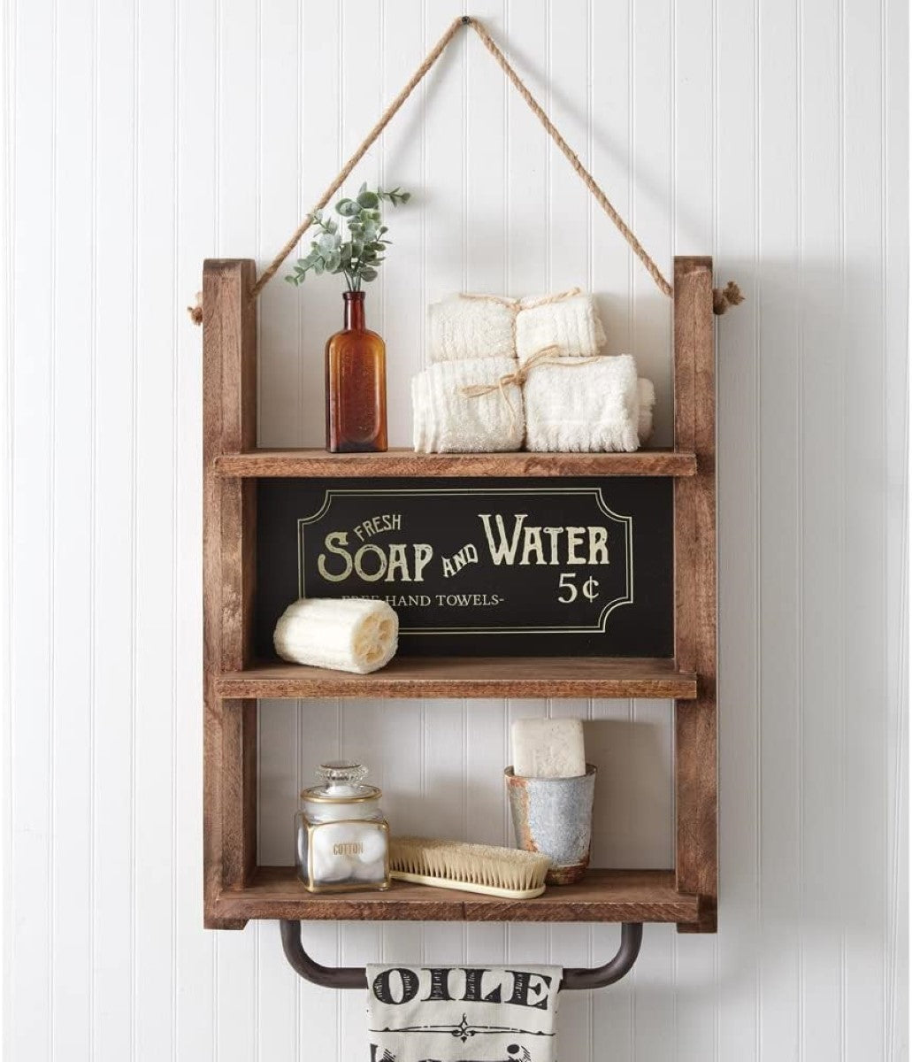 Vintage Inspired Bathroom Shelf By CTW Home Collection