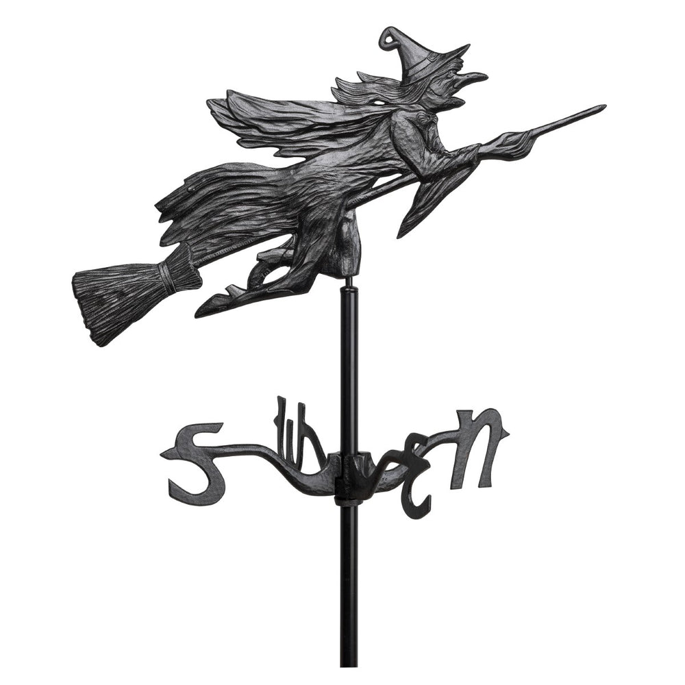 Whitehall Flying Witch Garden Rooftop Weathervane