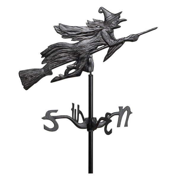 Whitehall Products Whitehall Flying Witch Garden Rooftop Weathervane