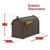 Whitehall Products Aluminum Capital Mailbox (4 Colors)