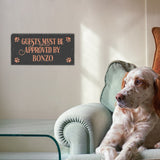 Whitehall Products Pet Approved Personalized Etched Wall Slate Sign (4 Styles)
