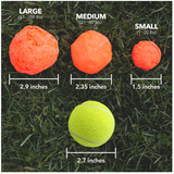 Wacky Walk'r Wunderball Indestructible Fetch Dog Toy, 12 Count - 4 Sizes Available