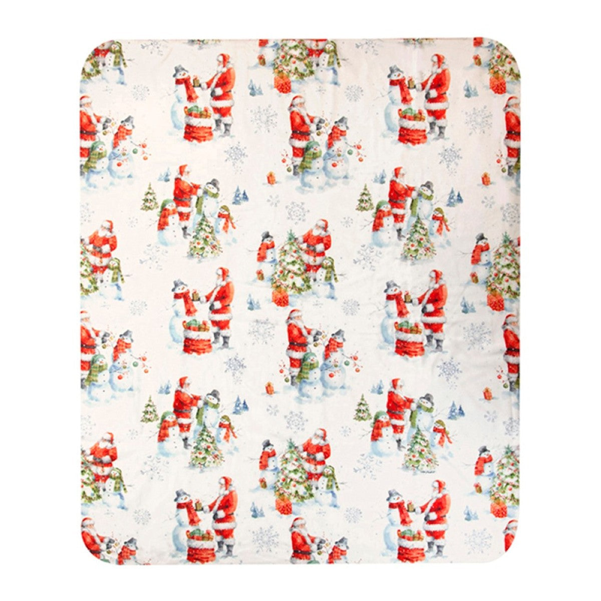 Welcoming Santa Sherpa Fleece Blanket By Manual Woodworkers & Weavers
