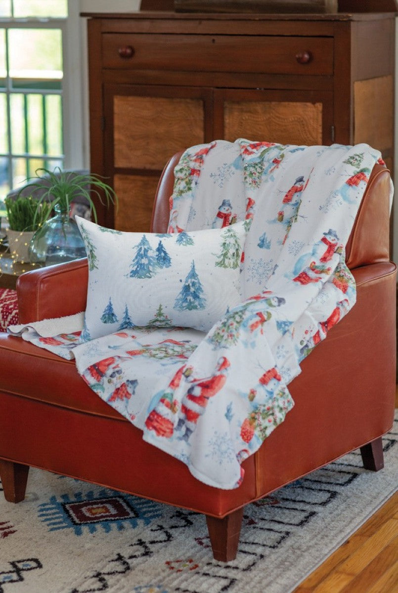 Welcoming Santa Sherpa Fleece Blanket By Manual Woodworkers & Weavers