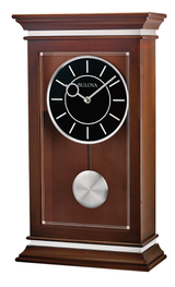 Bulova B1850 Westport Chiming Dark Espresso Mantel Tabletop Clock