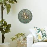 Whitehall 16" Palm Tree Indoor & Outdoor Wall Clock