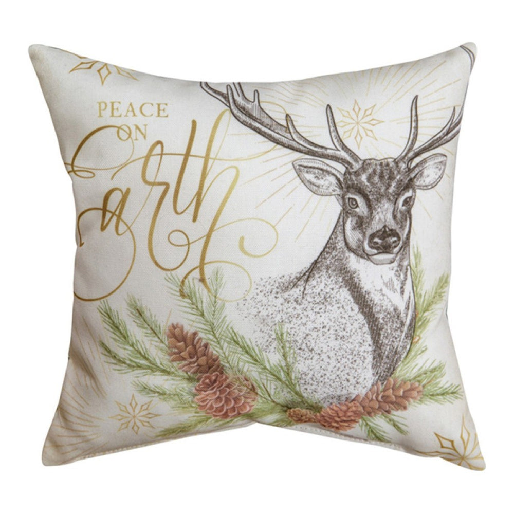Winter Pine Climaweave Throw Pillow 12" x 12" By Manual Woodworkers & Weavers