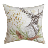 Winter Pine Climaweave Throw Pillow 12" x 12" By Manual Woodworkers & Weavers