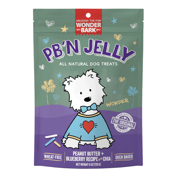 King Wholesale Wonder Bark Everydays PB N Jelly Dog Treats, 6 oz