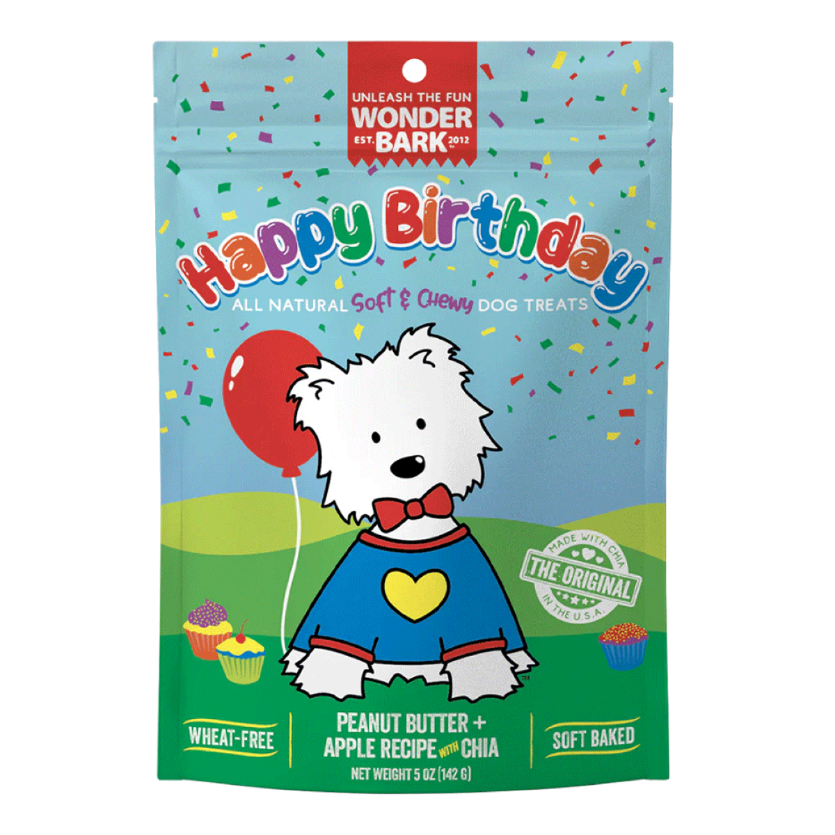 Wonder Bark Happy Birthday Soft & Chewy Dog Treats, 5 oz