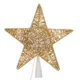 Vickerman 12.5" LED 5 Point Star Tree Topper, Gold