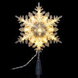 Vickerman Silver-White Snowflake Tree Topper