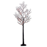Vickerman Black Twig Halloween Tree, 6', Purple and Orange LED