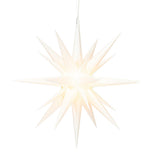 Vickerman 25" Deluxe LED White Moravian Star Tree Topper, 25"