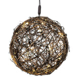 Vickerman LED Rattan Ball Light Set, 60 Lights