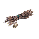 Vickerman E17 5mm Wide Angle Color-Changing LED Light Drop, 16 Lights, 48", Brown Wire