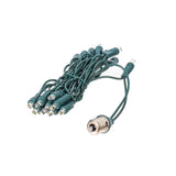 Vickerman E17 5mm Wide Angle Color-Changing LED Light Drop, 20 Lights, 60", Green Wire
