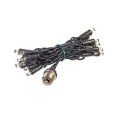 Vickerman E17 5mm Wide Angle Color-Changing LED Light Drop, 20 Lights, 60", Black Wire