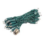 Vickerman E17 5mm Wide Angle Color-Changing LED Light Drop, 32 Lights, 96", Green Wire