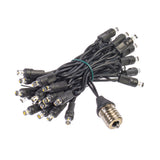 Vickerman E17 5mm Wide Angle Color-Changing LED Light Drop, 32 Lights, 96", Black Wire