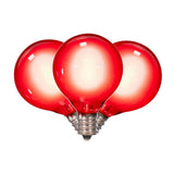 Vickerman G40 Glass Filament LED Light Set, Red