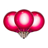 Vickerman G40 Glass Filament LED Light Set, Purple