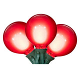 Vickerman G50 Glass Filament LED Light Set, Red