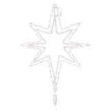 Vickerman 3-D White Bethlehem Star Tree Top, LED Lights, 36", Pure White 5mm LED