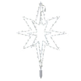 Vickerman 3-D White Bethlehem Star Tree Top, LED Lights
