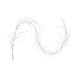 Vickerman 6' Icy Sugar Glitter Twig Garland, White
