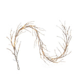 Vickerman 6' Icy Sugar Glitter Twig Garland, Champagne