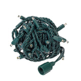 Vickerman 70-Light Color-Changing Coaxial Wide Angle LED Light Set, 23', Green Wire