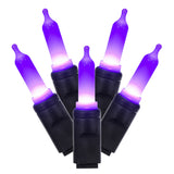 Vickerman 50-Light T5 Mini LED Christmas Light Set, 16', Purple